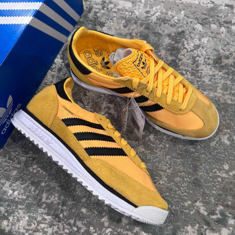 Adidas Yellow and Black SL 72 RS Sneakers